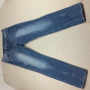 Kut from The Kloth Boyfriend Jeans Mid Rise, Distressed Jeans, Stonwash, Size 8